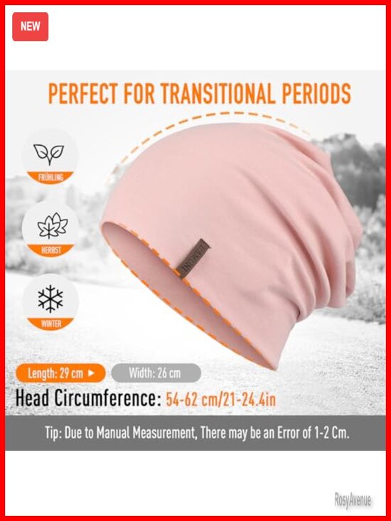 Slouchy Beanie Cotton Lightweight Stretchy Soft Skull Cap Unisex Chemo Headwear main image 5